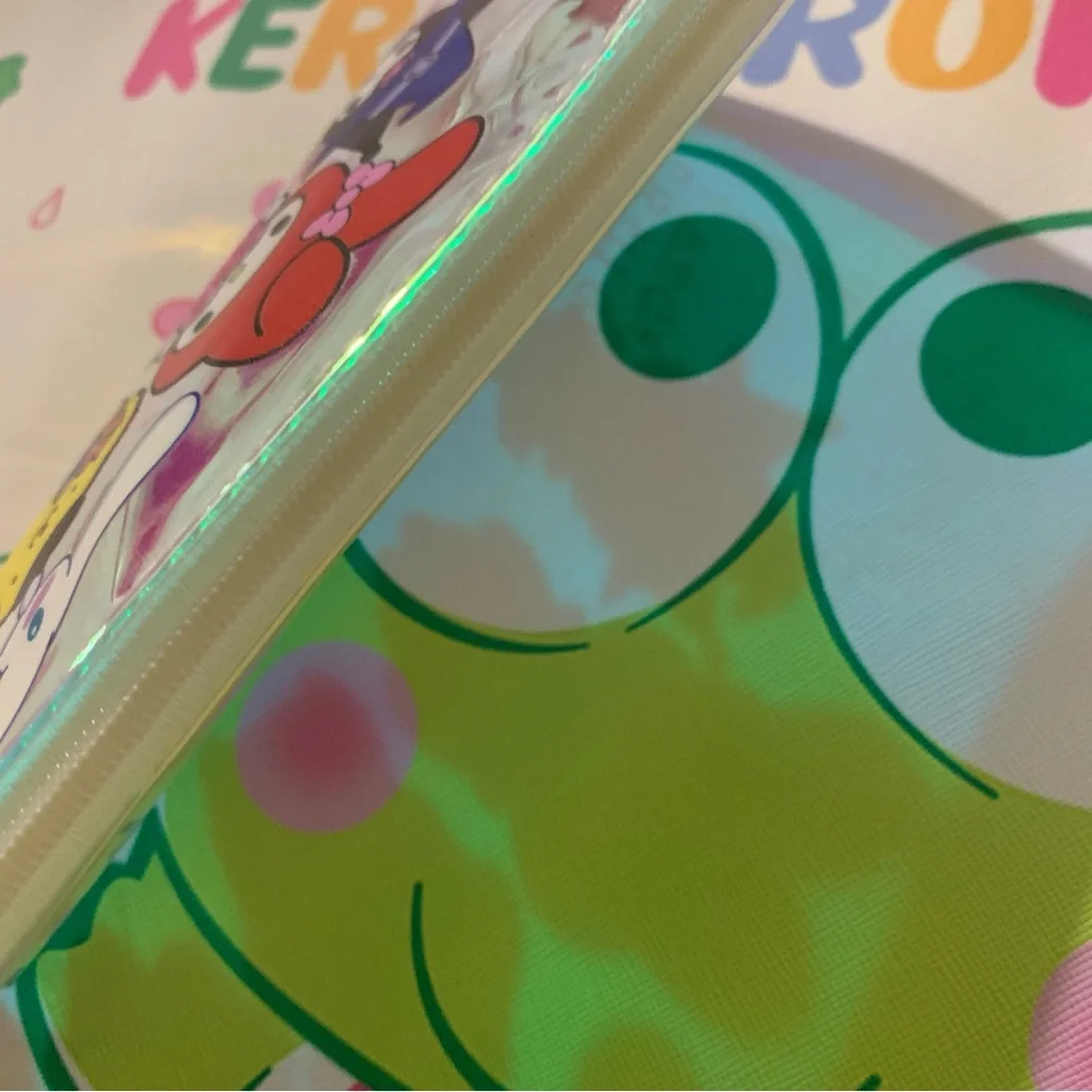 Sanrio Characters Holographic Clear Zip Pencil Pouch